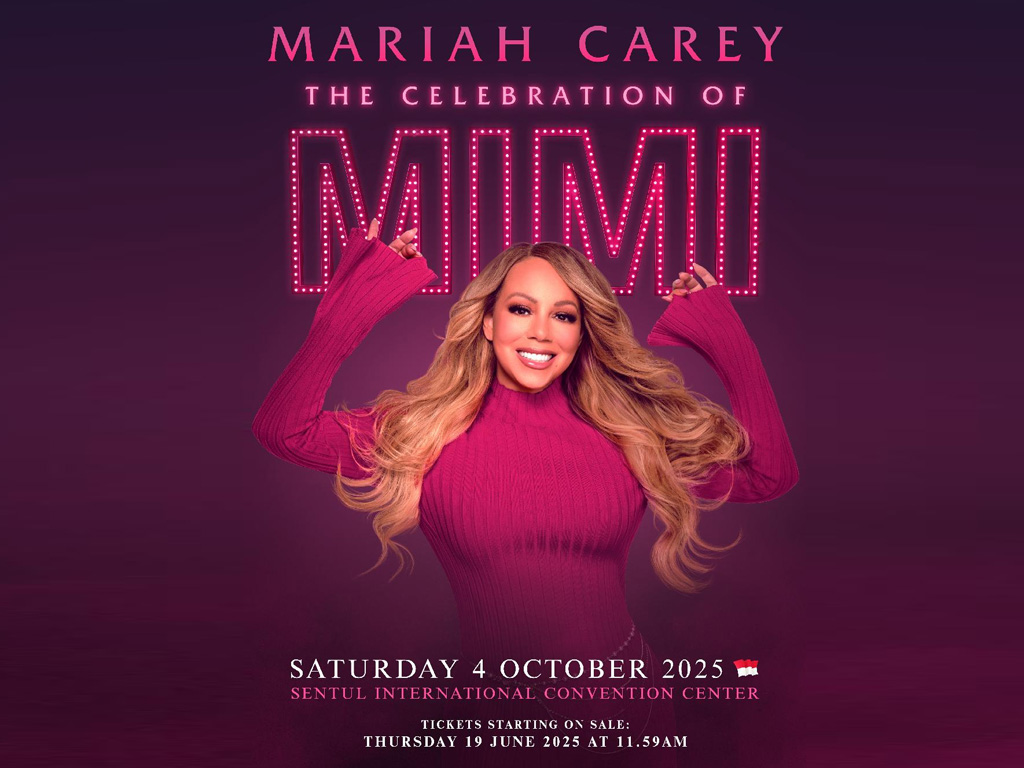 Poster konser Mariah Carey – The Celebration of Mimi di Indonesia. (Foto: Istimewa)