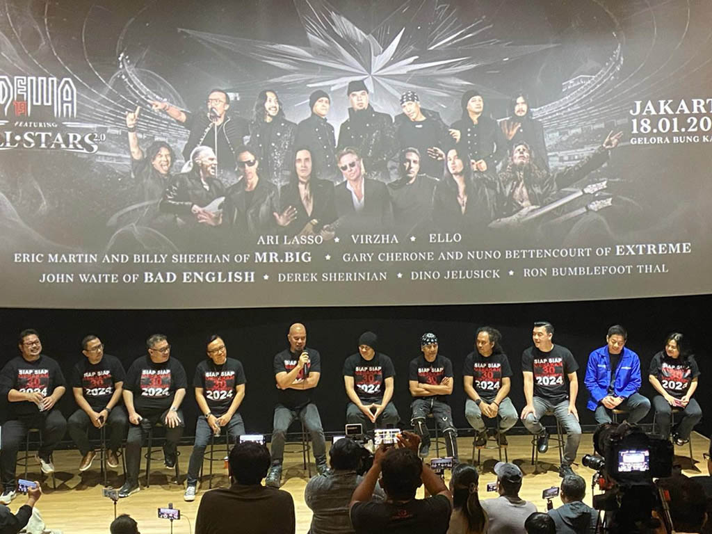 Suasana konferensi pers konser Dewa 19 All Stars 2.0. (Foto: Istimewa)