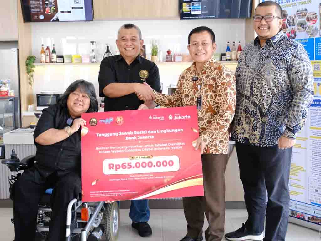 Bank Jakarta Salurkan Bantuan Untuk Sahabat Disabilitas Binaan YaSDI