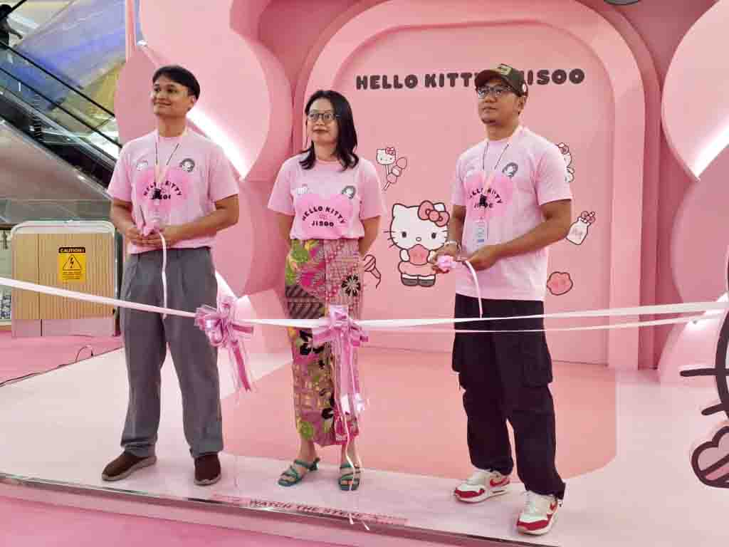 Suasana grand opening pop-up store, Hello Kitty X Jisoo di Jakarta. (Foto: Istimewa)