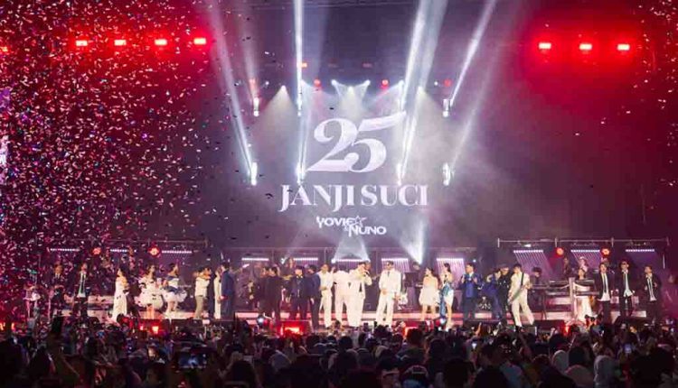 Suasana konser 25 Tahun Janji Suci Yovie & Nuno di Istora Senayan. (Foto: Istimewa)
