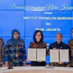 Bank Jakarta dan ITB menandatangani MoU tentang Pemanfaatan Layanan Jasa dan Produk Perbankan dalam rangka pendidikan, penelitian, pengabdian kepada masyarakat, dan pengembangan sdm. (Foto: Istimewa)