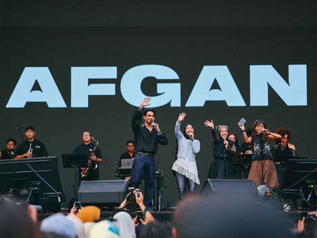 Aksi Afgan di Panggung Synchronize Fest 2026. (Foto: Istimewa)