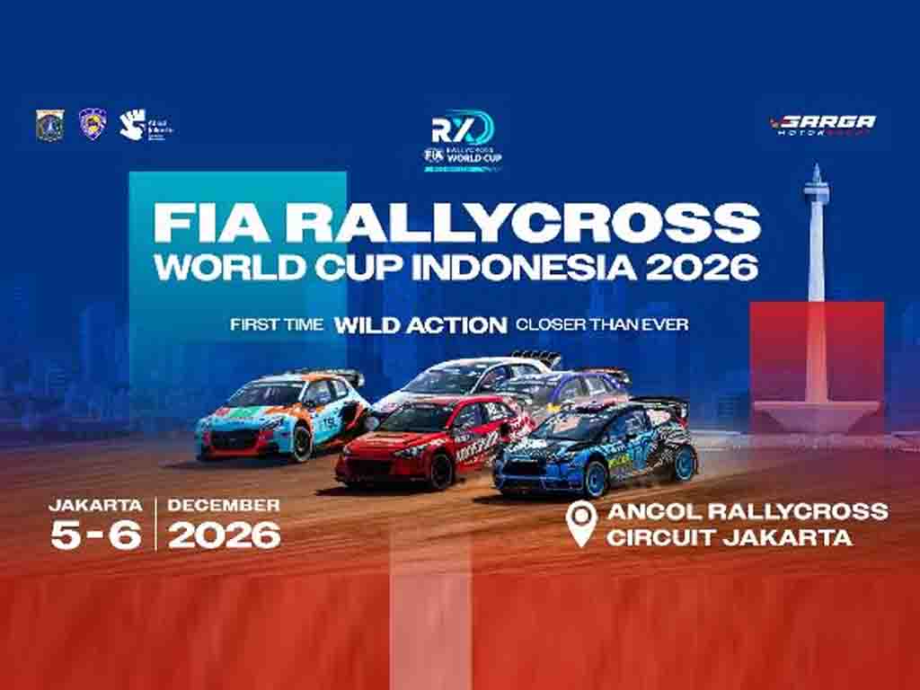 Poster promosi FIA Rallycross World Cup Indonesia 2026. (Foto: Istimewa)