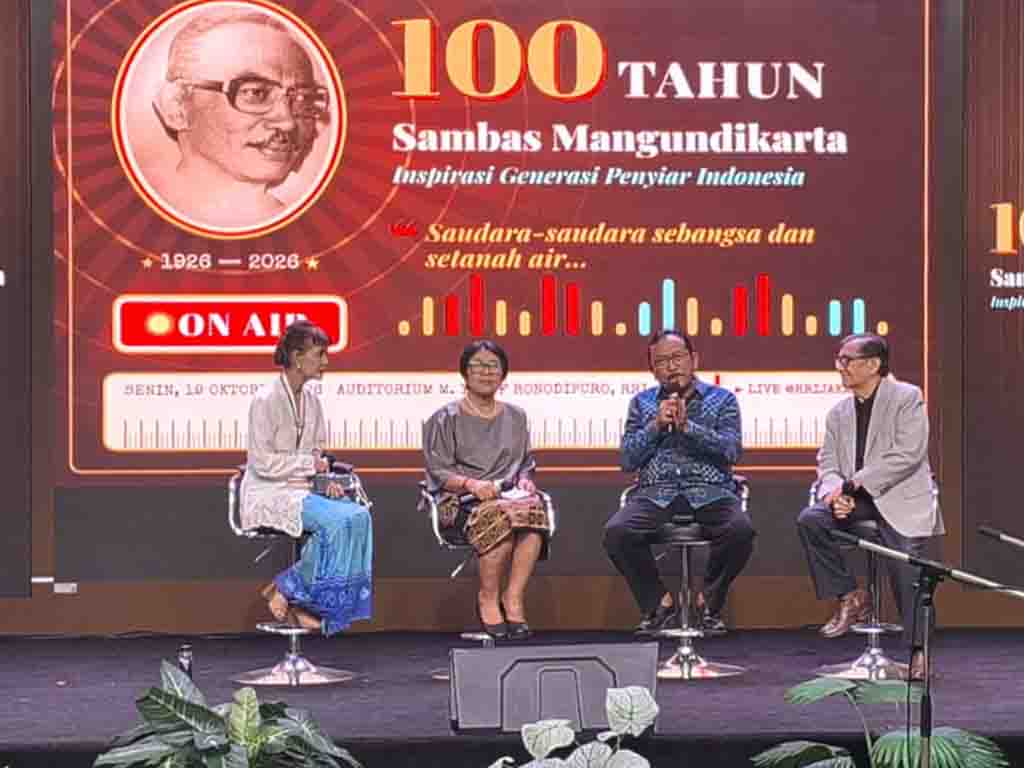 Suasana konferensi pers Peringatan 100 Tahun Sambas Mangundikarta. (Foto: Istimewa)